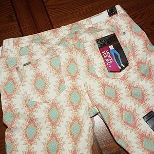 NWT, Celebrity Pink Aztec Skinny Jeams
